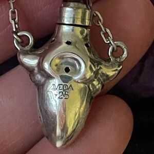 Vintage Aveda Garnet gemstone , fragrance holder earrings